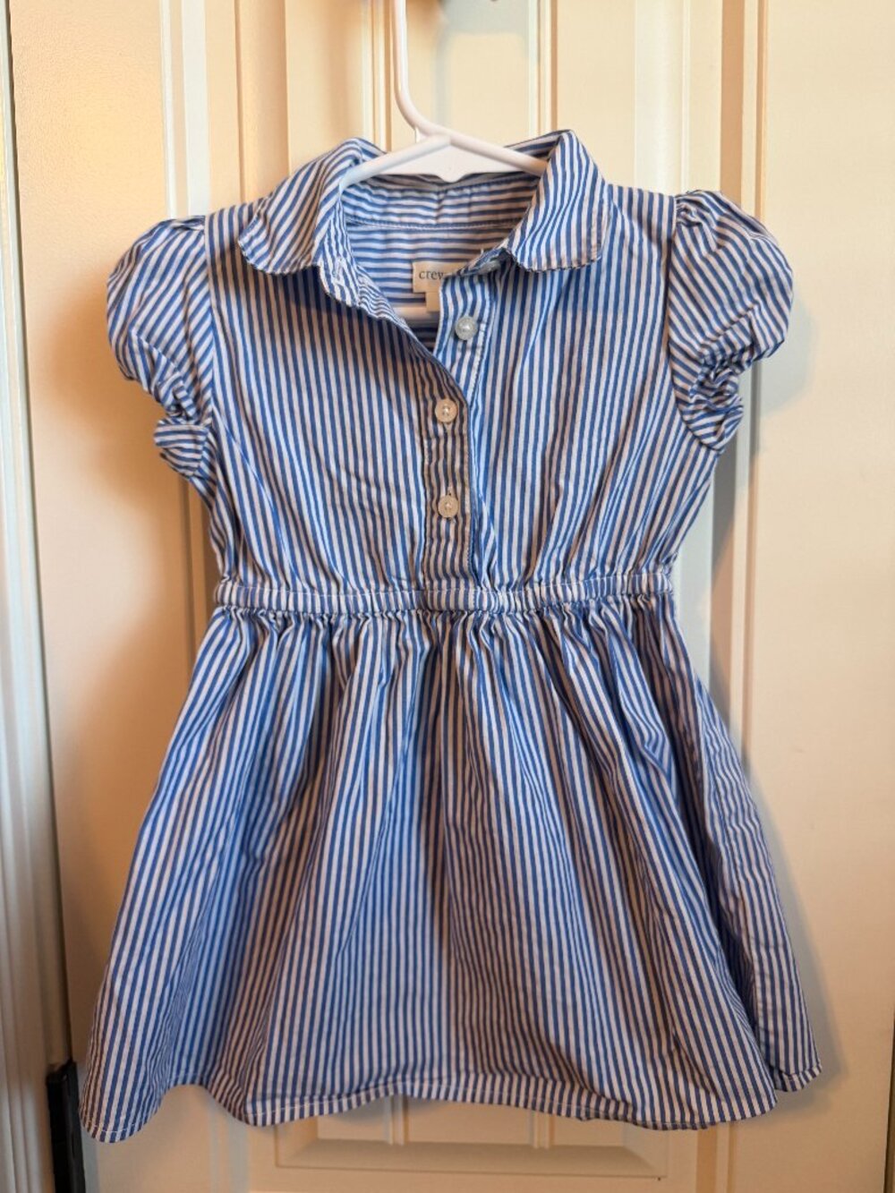 Blue and White Striped Shirt dress